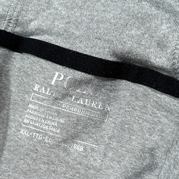 Polo Ralph Lauren Performance P Wing Gray Athletic Lightweight Hoodie Mens 2XL - Picture 7 of 11